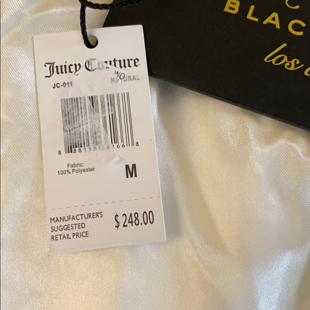 Juicy Couture crop faux fur Sherpa quilted  teddy jacket - Picture 8 of 10